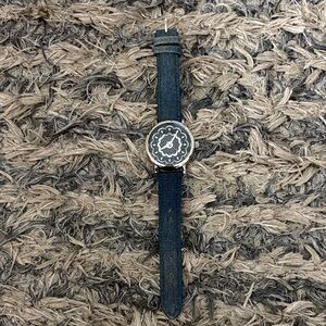 Nanette Lepore Denim Floral Dial Watch